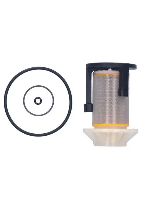 Ersatzteilset von Judo bestehend aus einem Sieb zur Filtration und einem Saugrohr, geeignet für verschiedene Anwendungen. Enthält Dichtungen in unterschiedlichen Größen.
